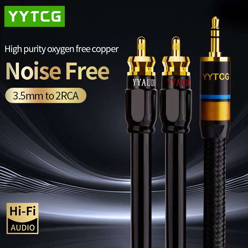 Home Cinema Ampli - YYTCG RCA-кабель Hi-Fi стерео 3,5 мм