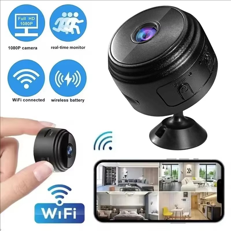 Home Cinema Wireless - Мини-камеры A9 1080P WiFi, умные камеры