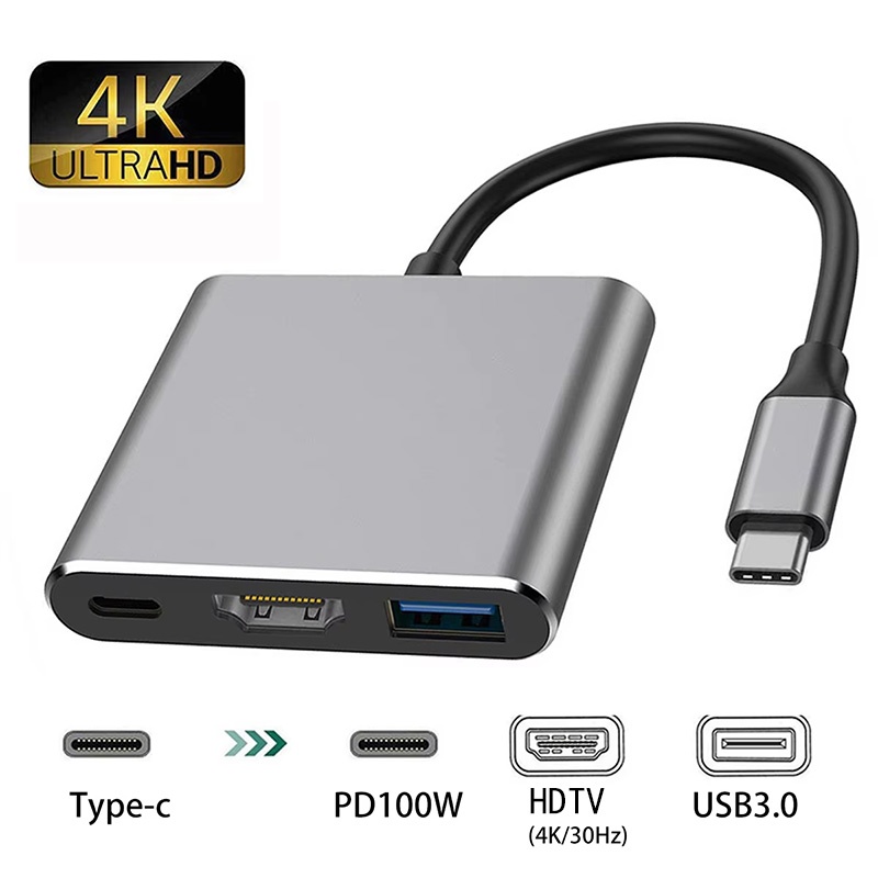 Home Cinema Usb - Кабель-переходник USB-C на HDMI 3-в-1, USB