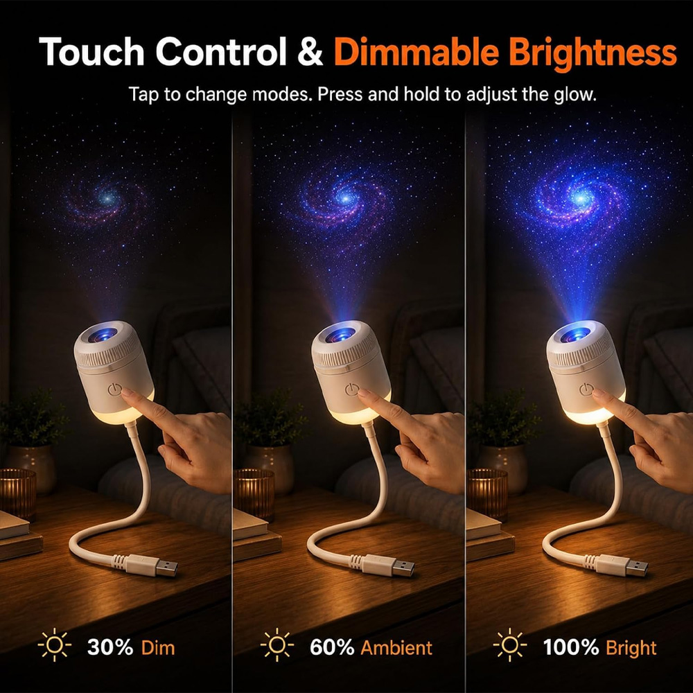 Home Cinema Led Projector - 24-слайдовый вращающийся проектор звездного неба, портативный,