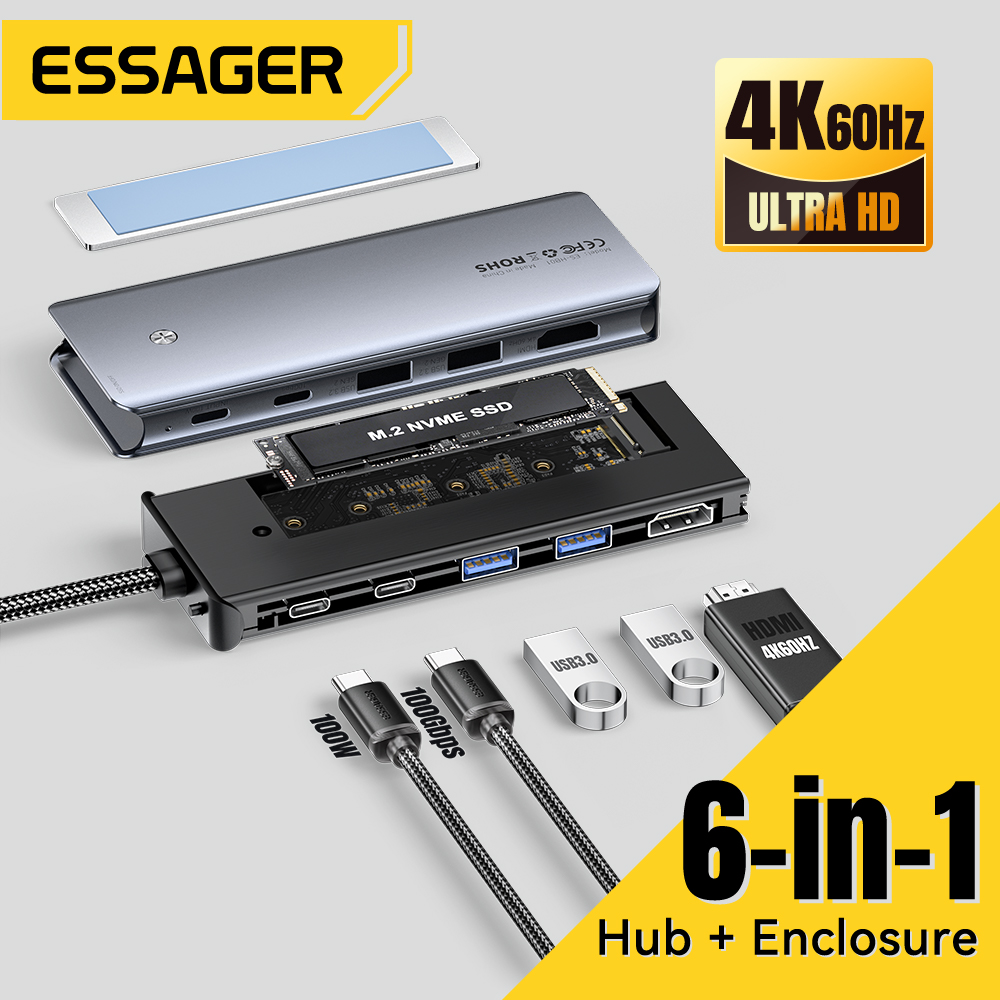 Home Cinema Usb - Essager USB C Hub с корпусом