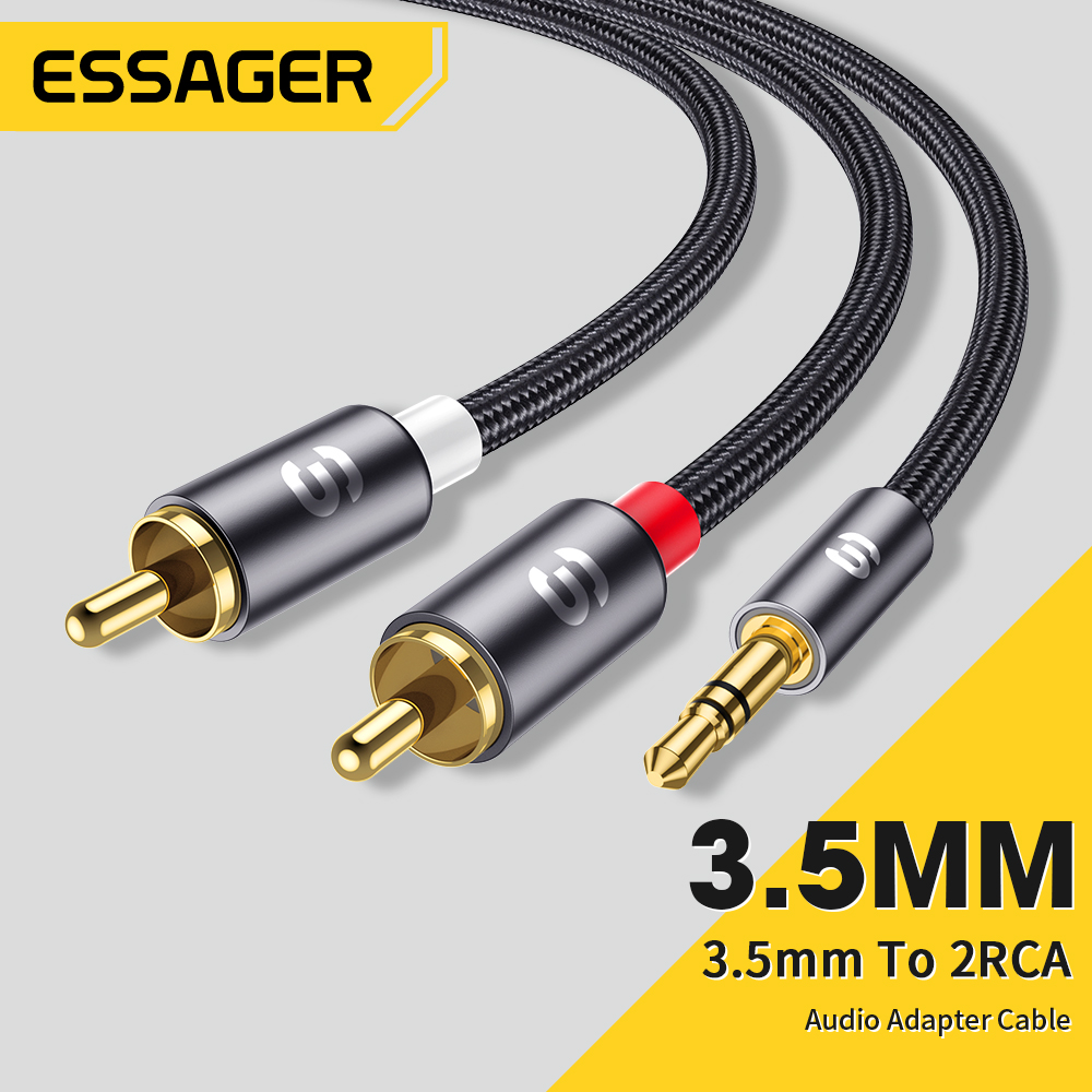 Home Cinema Ampli - Essager RCA аудиокабель стерео 3,5 мм