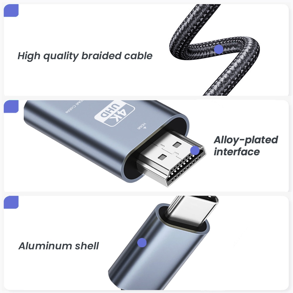 NIERBO USB C — HDMI-кабель 6,6 – обзор и цена Home Cinema Usb