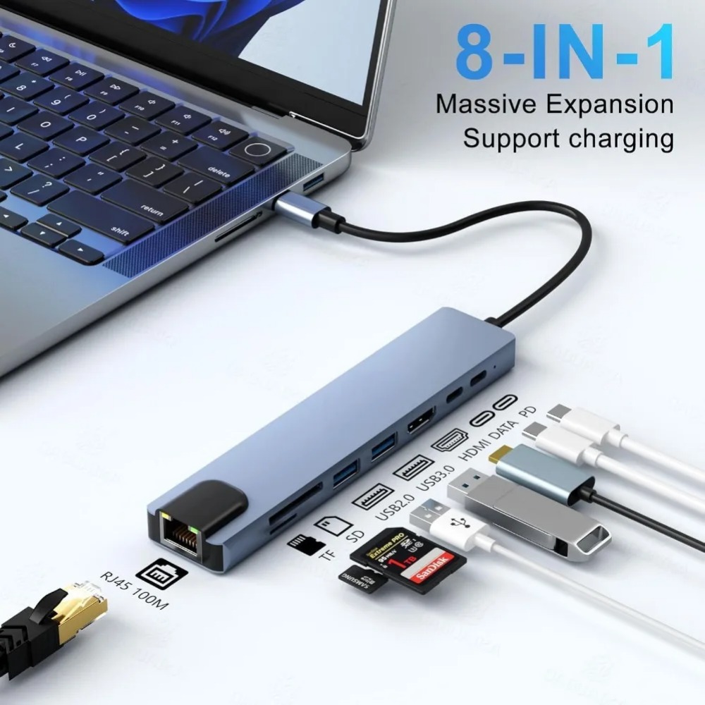 USB-C хаб 8/7 в 1 с 4K HDMI ад – обзор и цена Home Cinema Usb