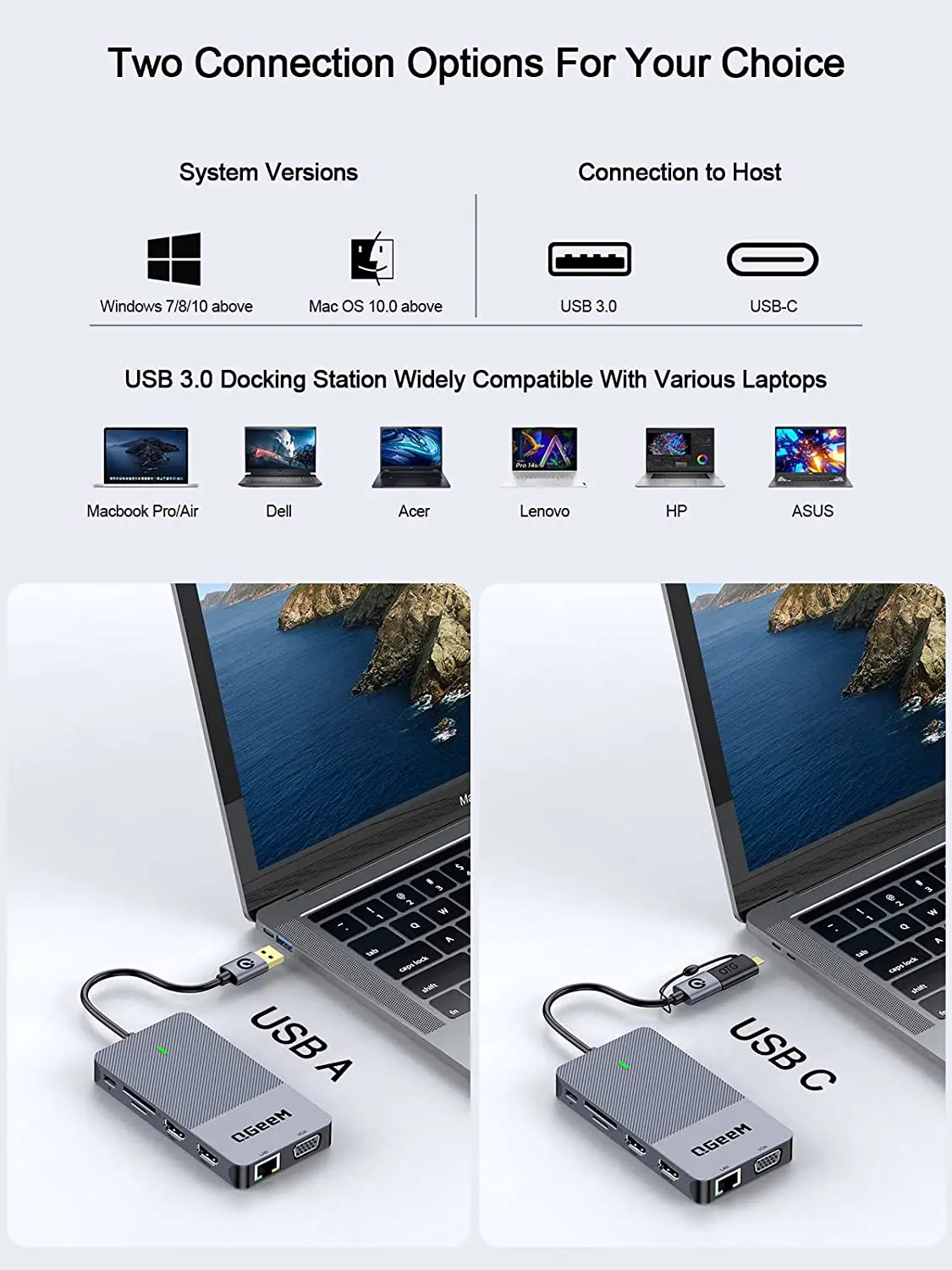 Док-станция QGeeM USB 3.0, USB – обзор и цена Home Cinema Usb