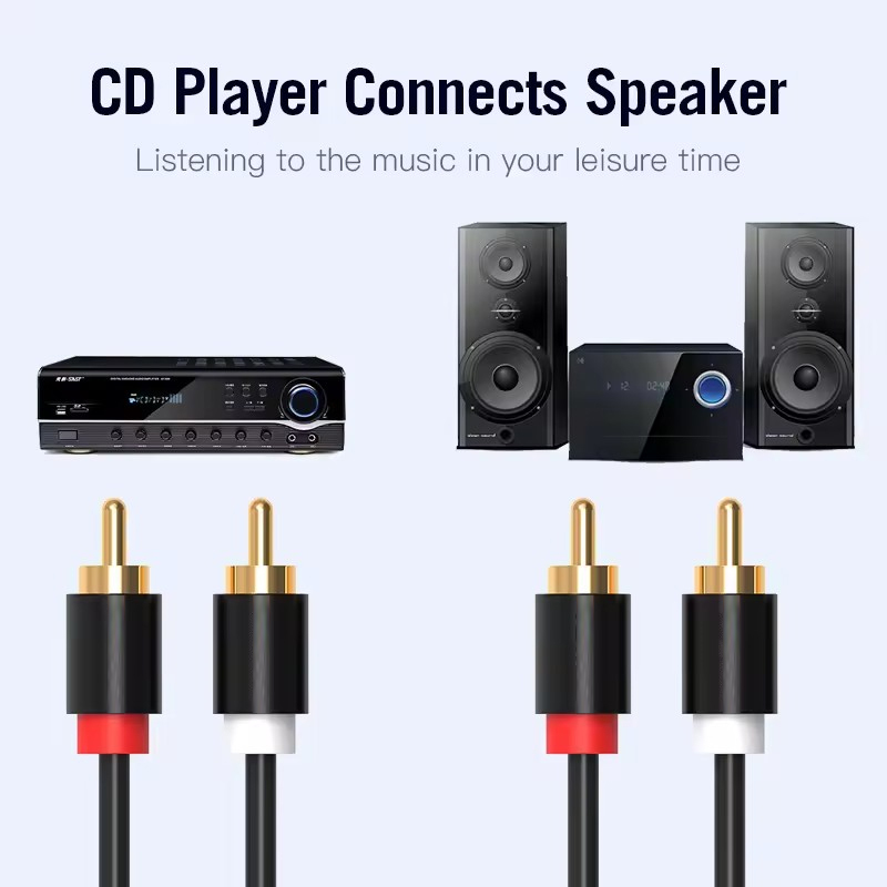 HIFI Стерео RCA Кабель 2RCA к  – обзор и цена Home Cinema Ampli