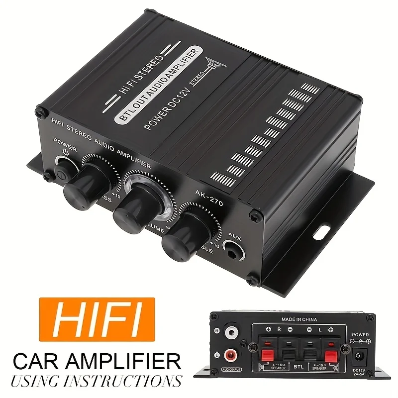 Мини-усилитель мощности AK-270 – обзор и цена Home Cinema Ampli