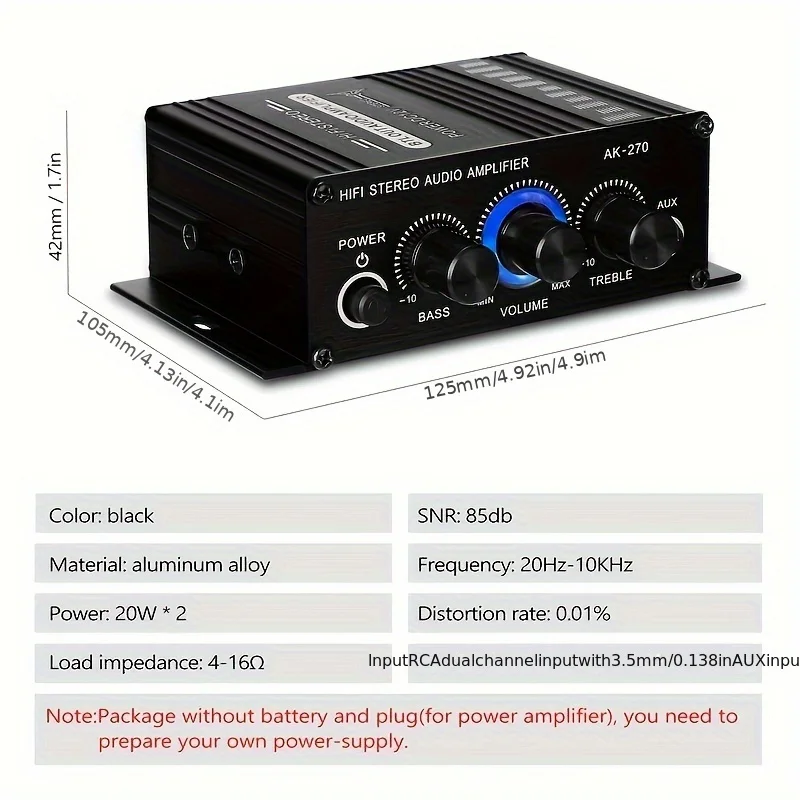 Мини-усилитель мощности AK-270 – обзор и цена Home Cinema Ampli